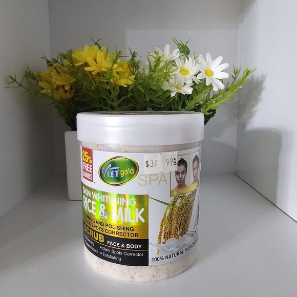 Veet gold Bath & Body Veet Gold Skin Whitening Rice Milk Scrub